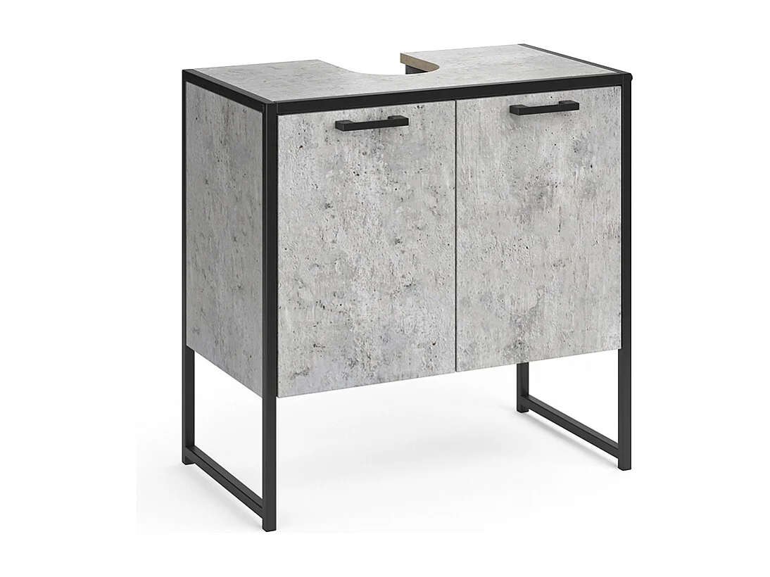 Meuble sous lavabo béton 60x33x60 fyrk