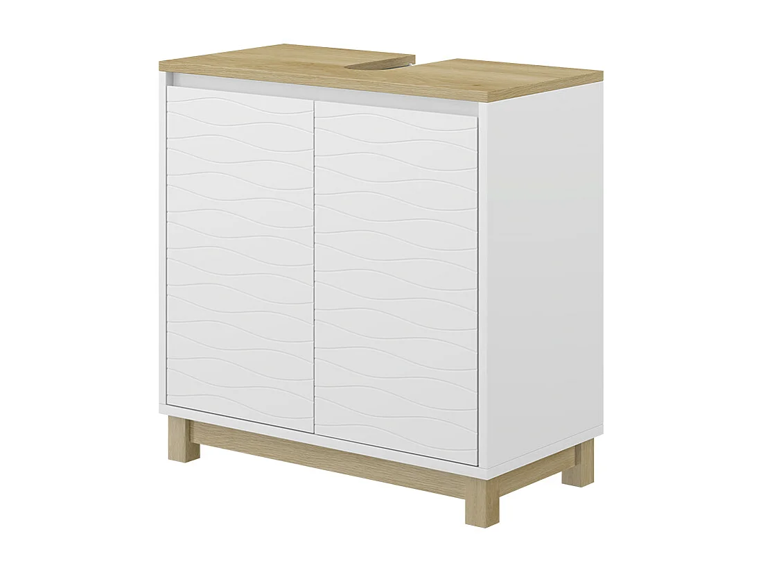 Meuble sous vasque  blanc 60x30x60 livia