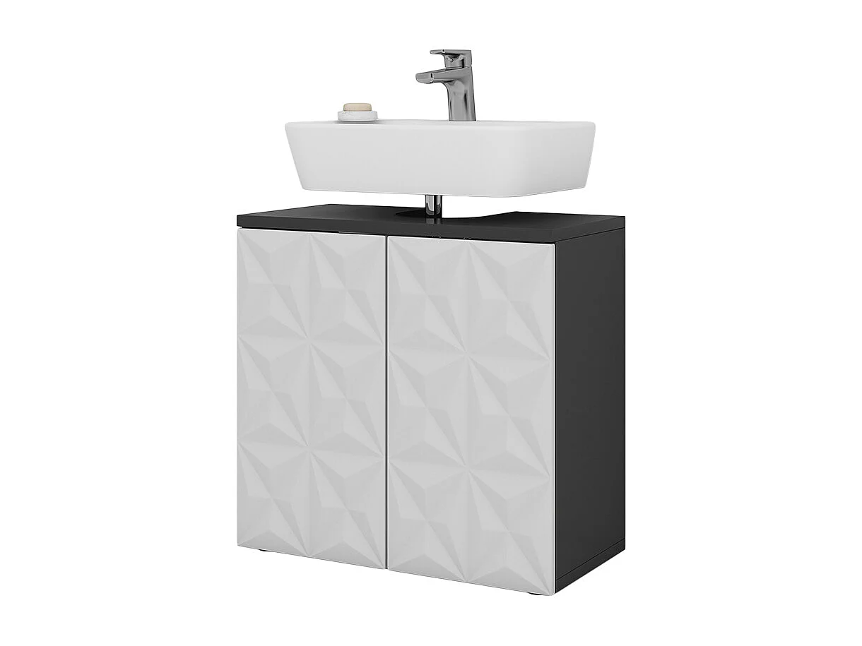 Mueble bajo lavabo negro 60x30x57 edge