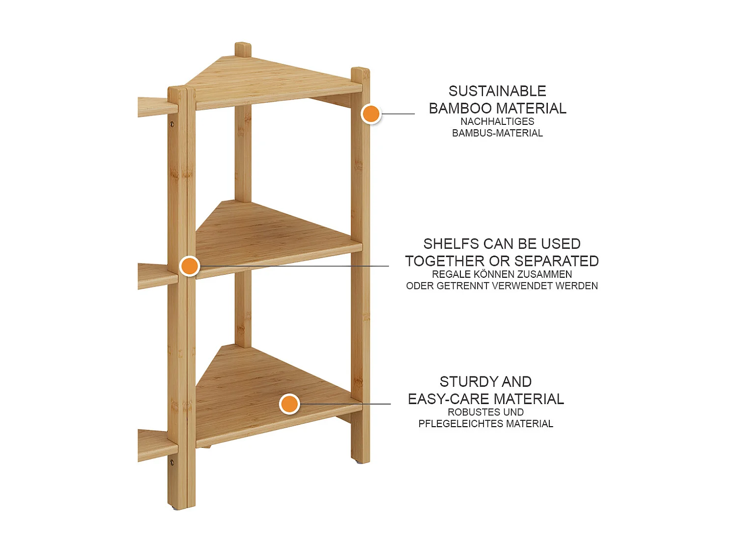Mueble bajo lavabo bambú 68x33.5x60.5 zeno