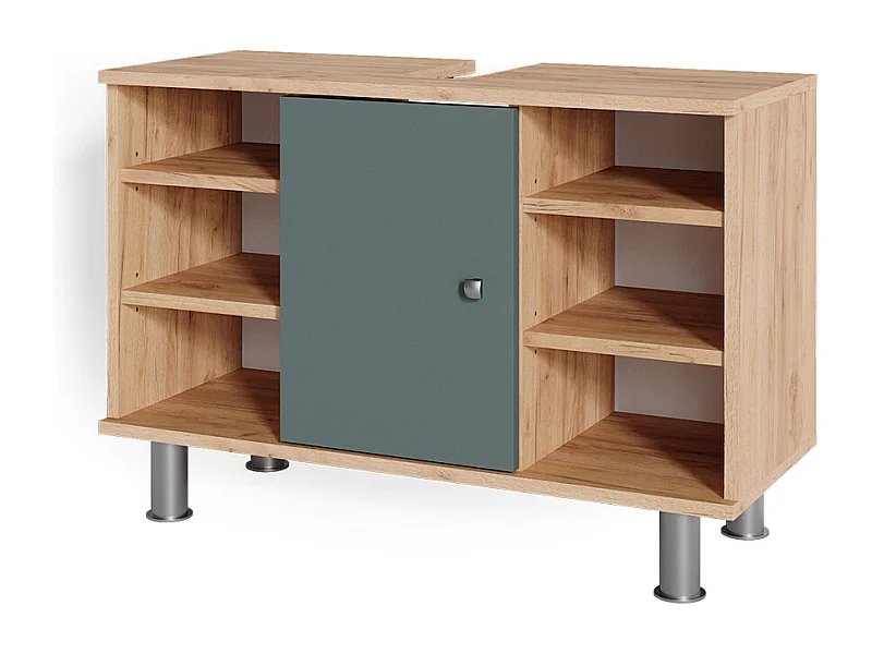 Mueble bajo lavabo verde 80x32x54 fynn