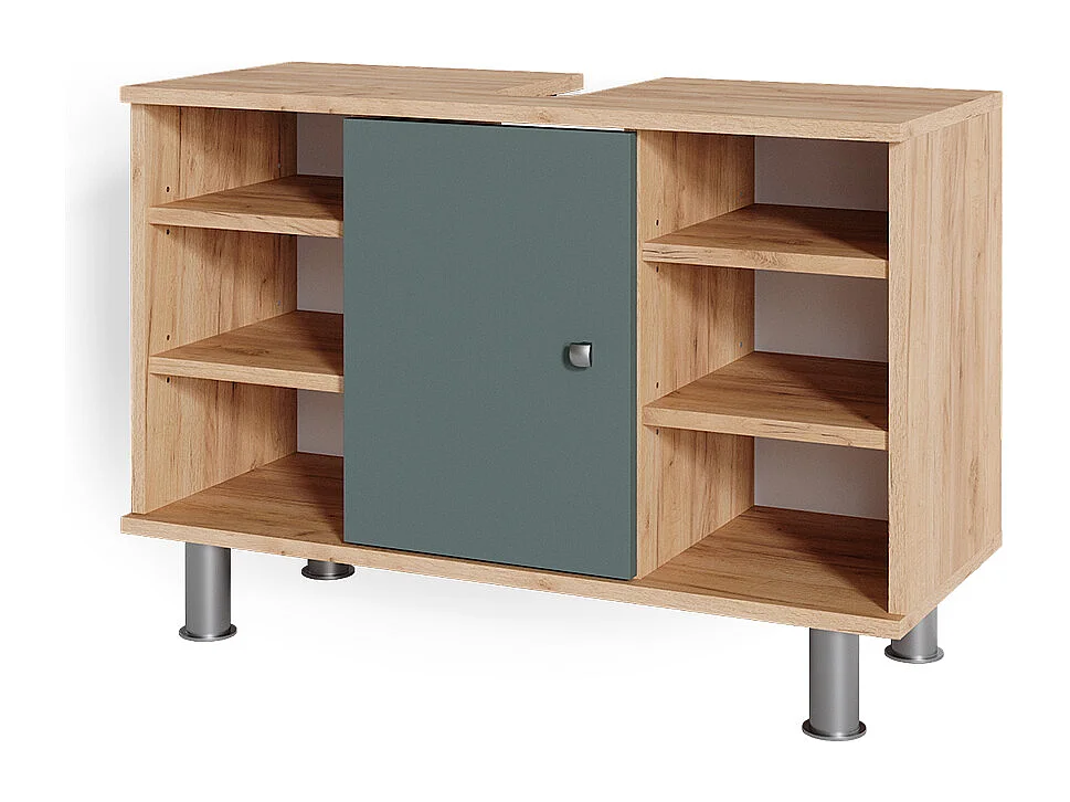 Mobile sottolavabo per bagno verde 80x32x54 fynn