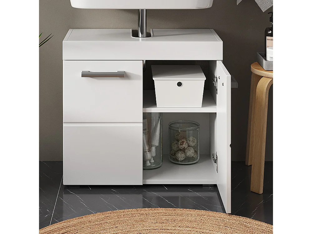 Waschbeckenunterschrank weiß 60x34x56 luna