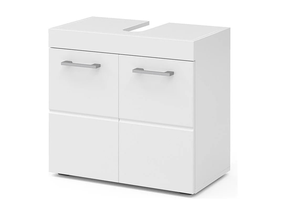 Mobile sottolavabo per bagno bianco 60x34x56 luna