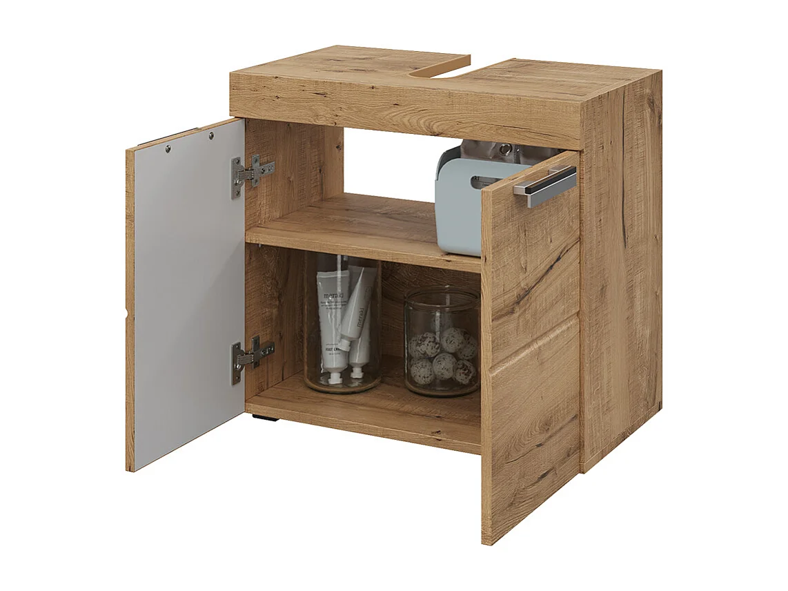Wastafelonderkast eiken wotan 60x34x56 luna