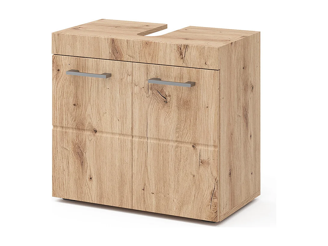 Mobile sottolavabo per bagno quercia wotan 60x34x56 luna