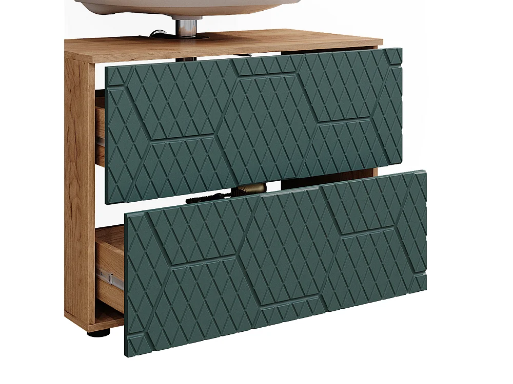 Meuble sous lavabo vert 80x41x58.6 irma