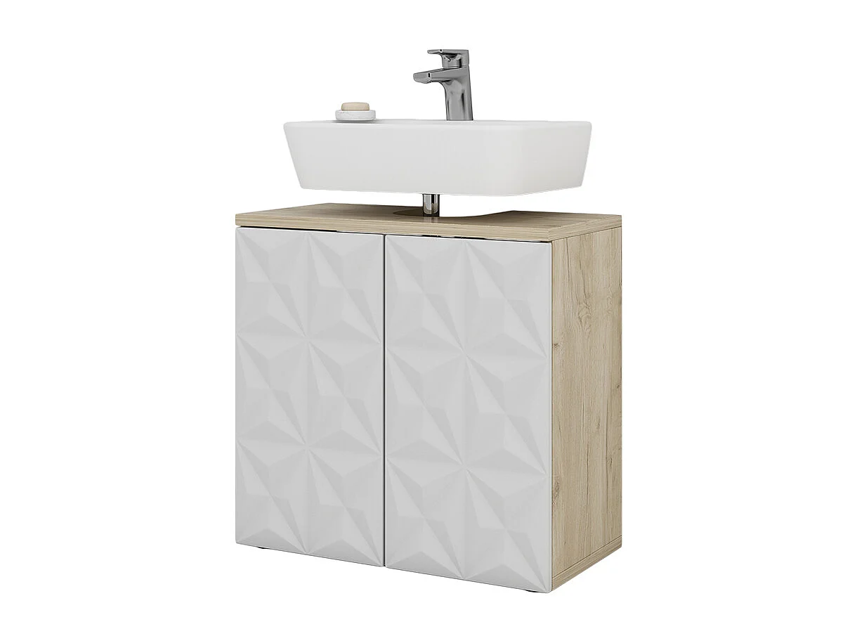 Mueble bajo lavabo blanco 60x30x57 edge