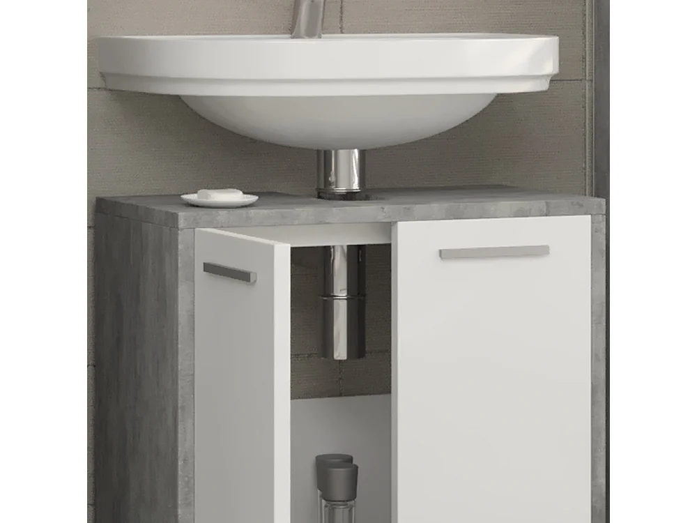 Meuble sous vasque simple béton 58x33x60 kiko