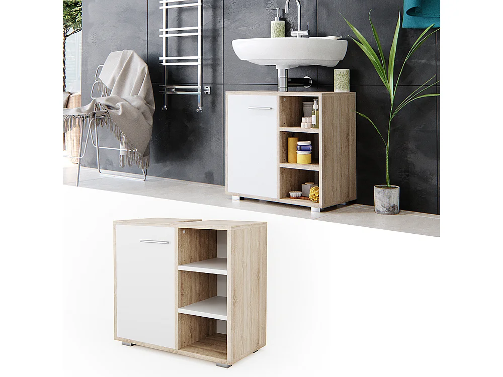 Mueble bajo lavabo sonoma 60x31.1x55.6 perry