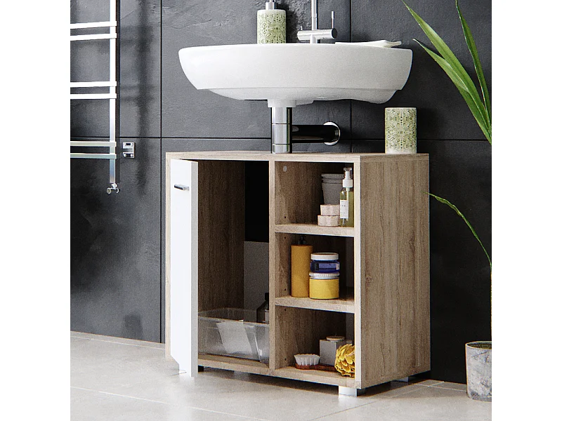 Meuble sous vasque simple sonoma 60x31.1x55.6 perry