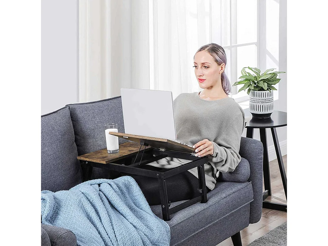 Biurko na laptopa do łóżka lub sofy z regulowanym, odc