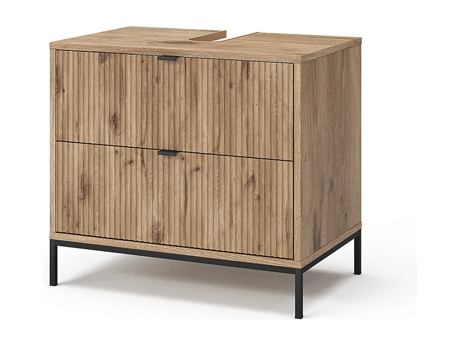 Waschbeckenunterschrank viking oak 70x45.1x63 eliza