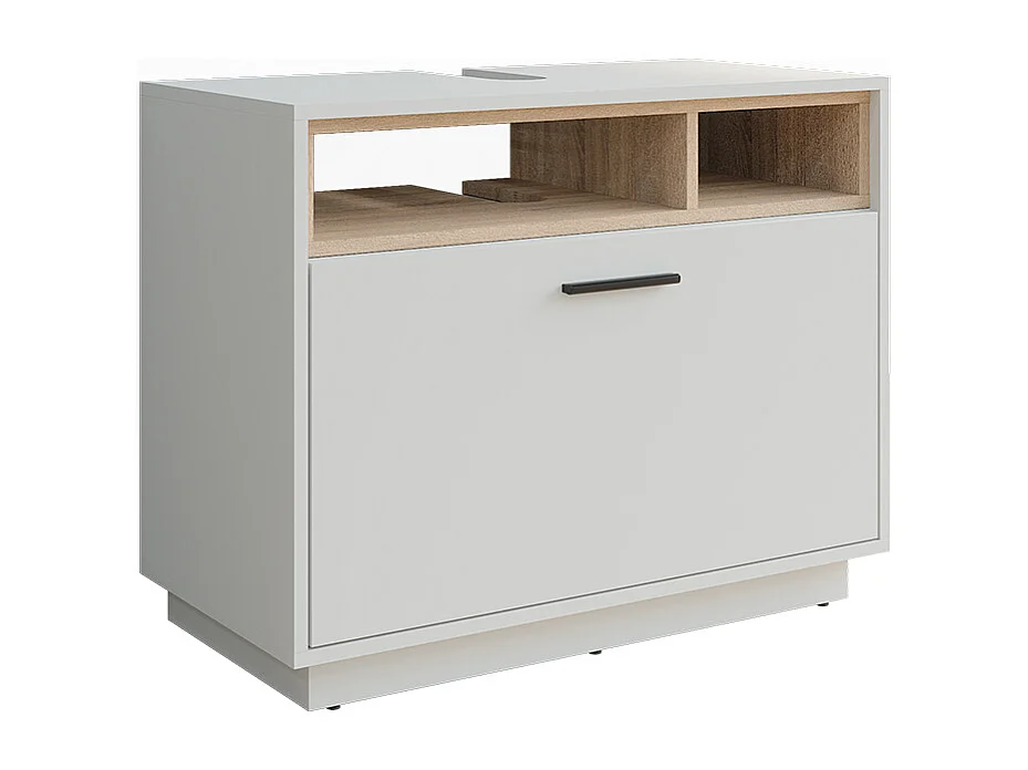 Meuble sous vasque blanc/sonoma 80x35x64 beatrice