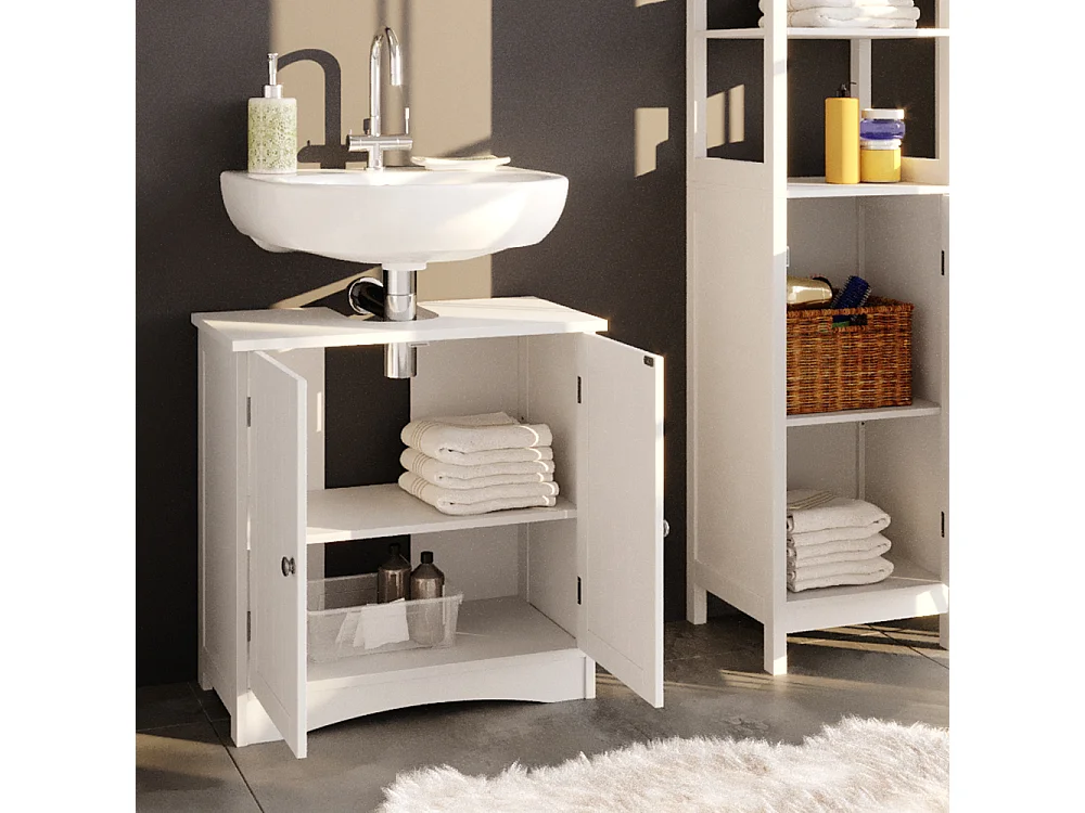 Waschbeckenunterschrank weiß 60x30x60 bianco