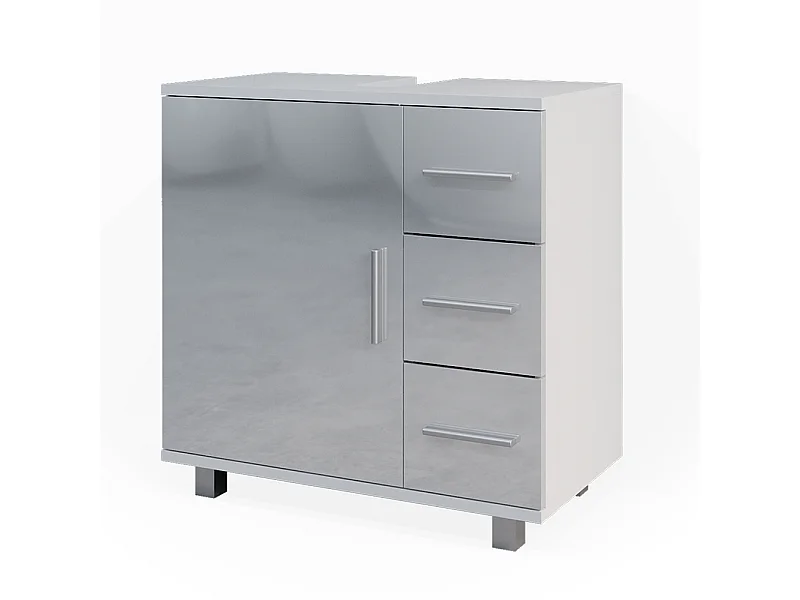 Wastafelonderkast wit hoogglans 60x33x60.8 ilias