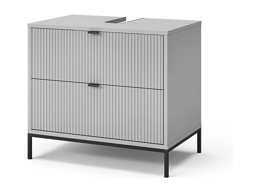 Waschbeckenunterschrank grau 70x45.1x63 eliza