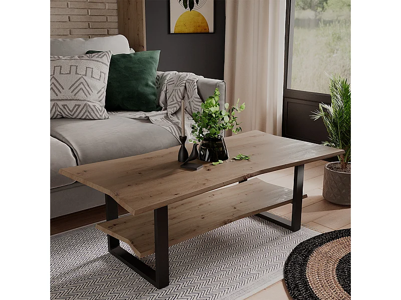 Table basse artisan 120x60x40 yan