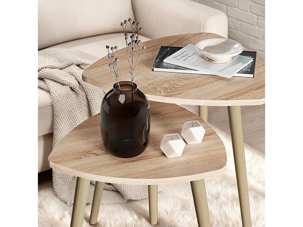 table basse sonoma 48x48x45 twino