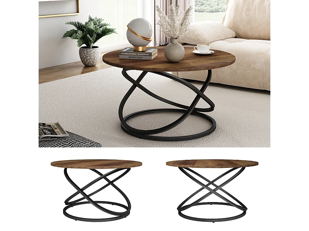 Table basse bois 79.5x62x46 calgary