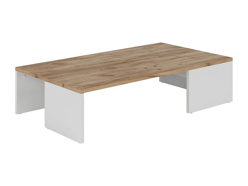 Stolik kawowy biały/złoty dąb 90x50x21.4 hardi