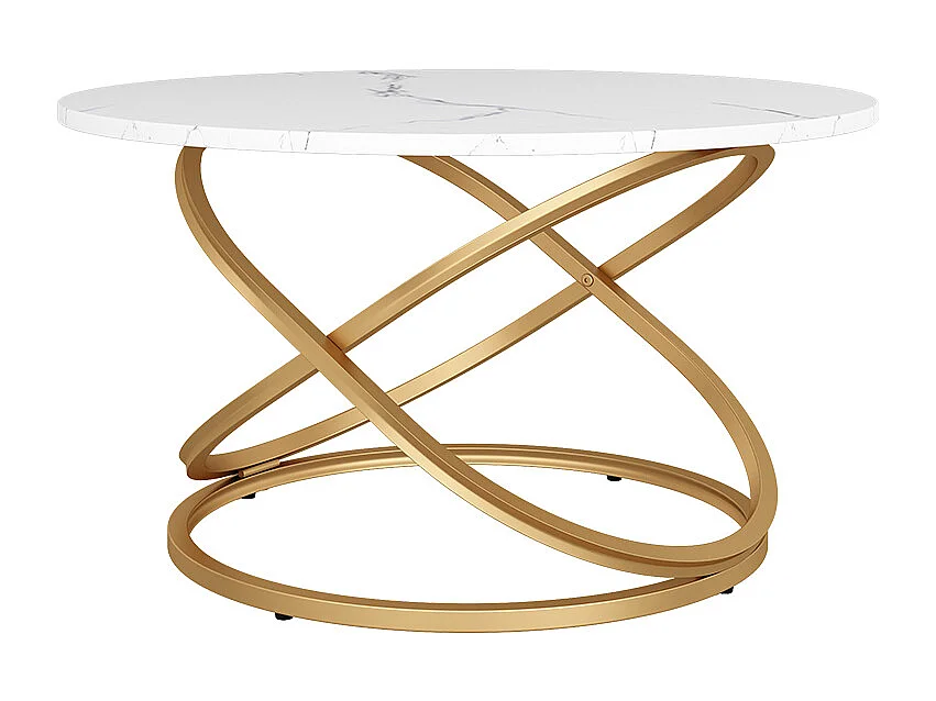 Mesa de centro blanco/oro 79.5x62x46 calgary