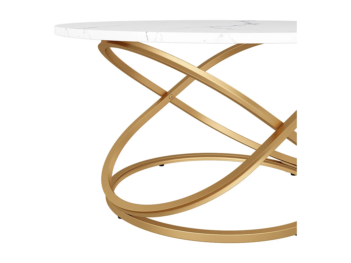 Mesa de centro blanco/oro 79.5x62x46 calgary