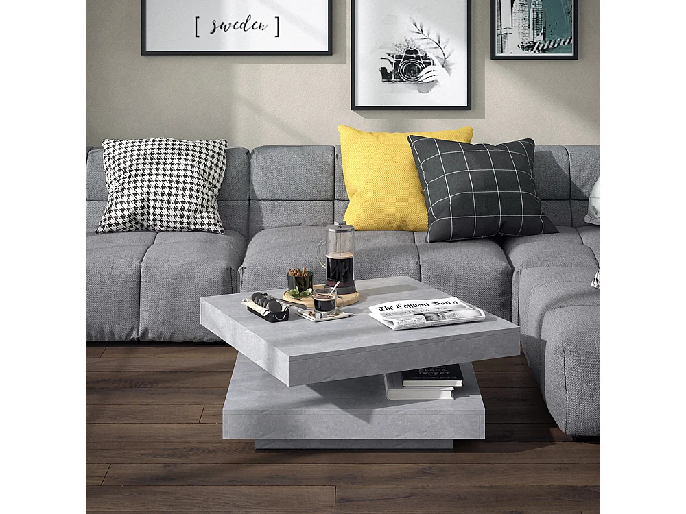 Table basse béton 70x70x34 elias