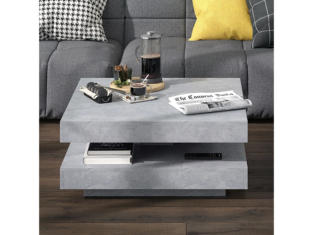 Table basse béton 70x70x34 elias