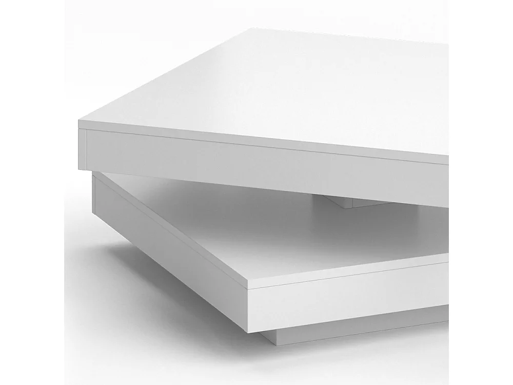 Table basse blanc 70x70x34 elias