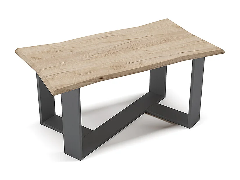 Table basse chêne de force doré 90x50x42.3 arne