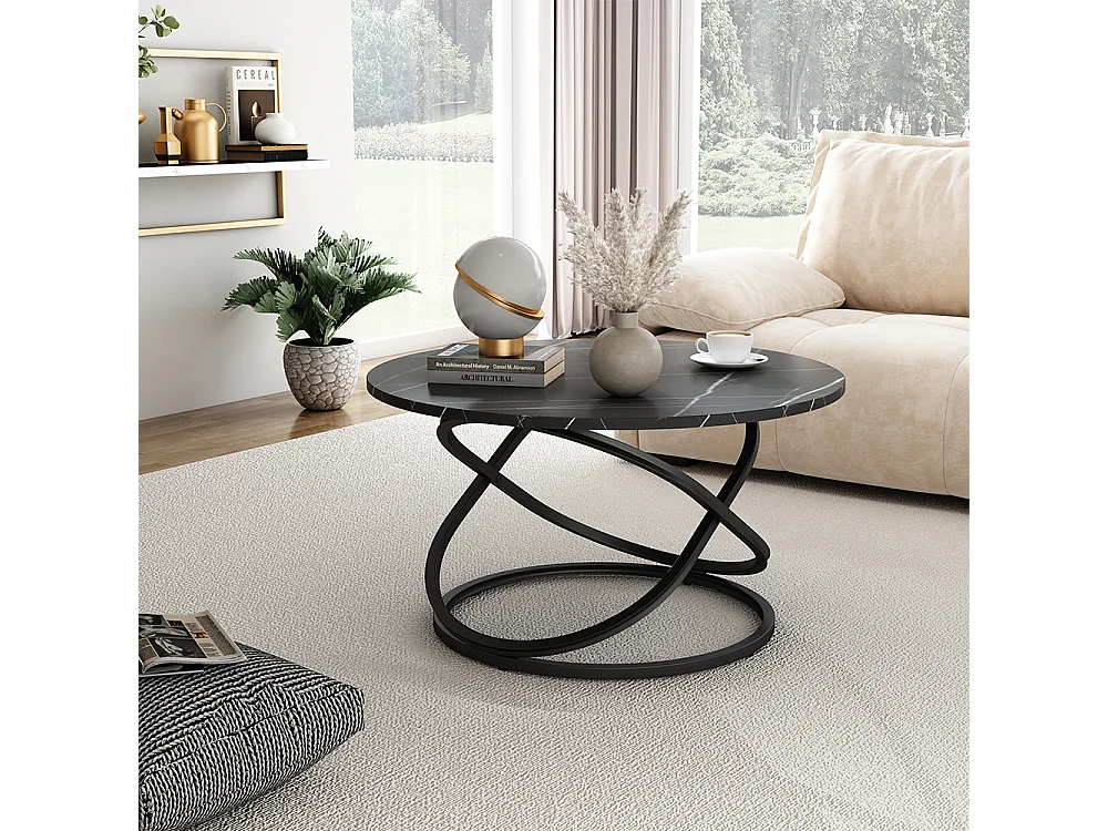 Tavolino nero 79.5x62x46 calgary