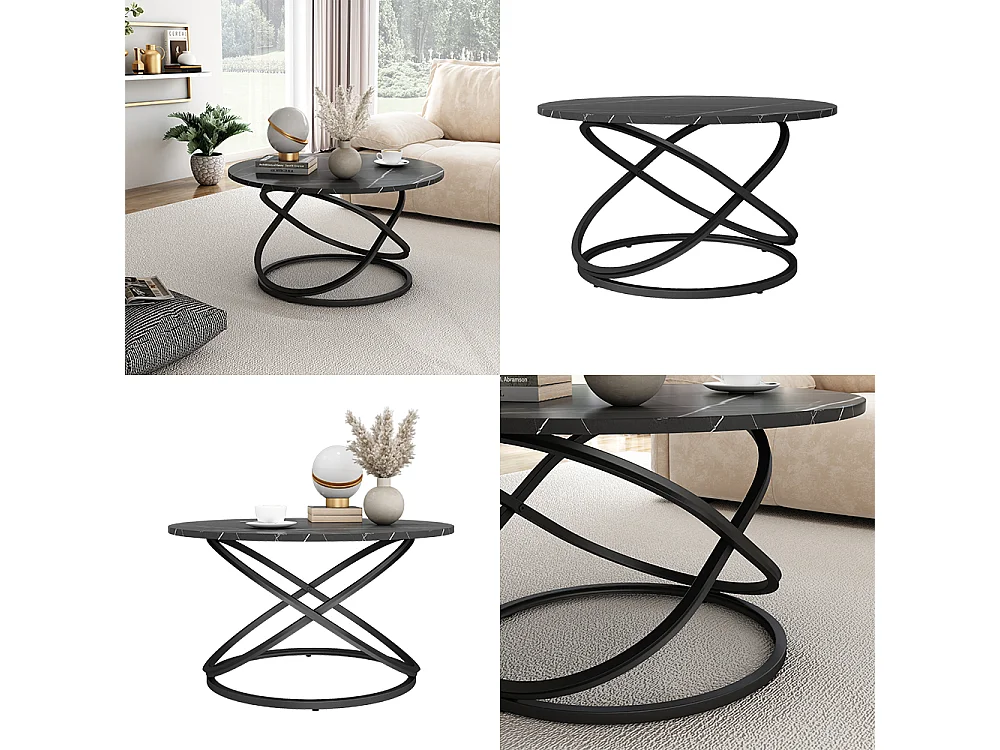 Table basse noir 79.5x62x46 calgary