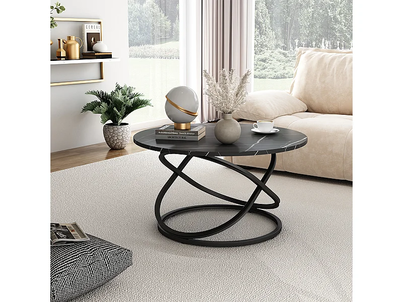 Couchtisch schwarz 79.5x62x46 calgary