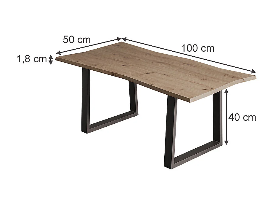 Couchtisch artisan 100x50x40 yan