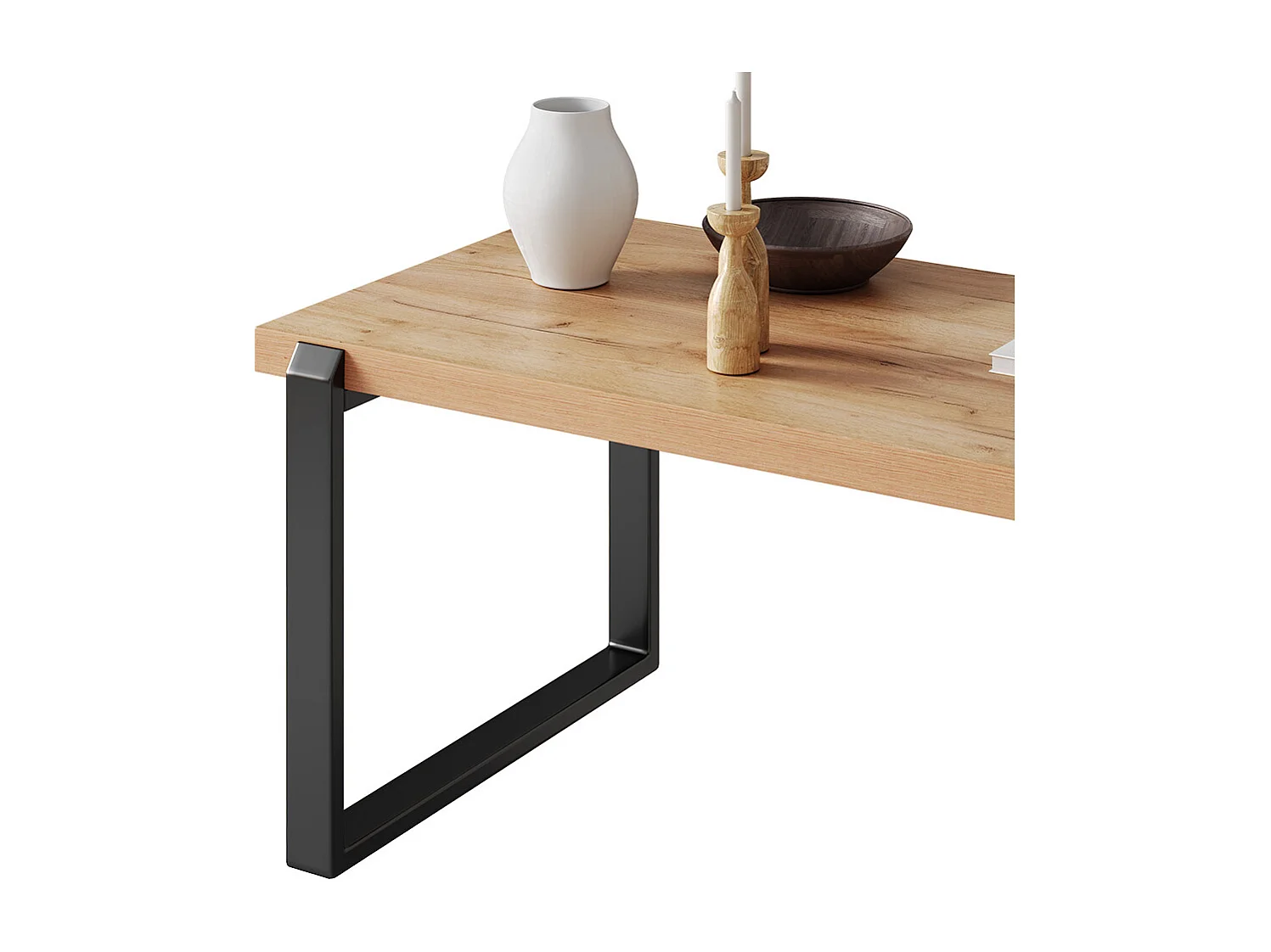 Table basse chêne rustique 110x56x46 halifax