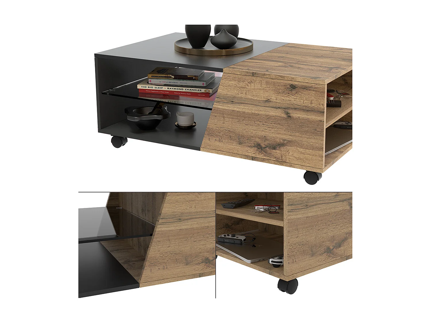 Salontafel hout 100x60x40 yukon