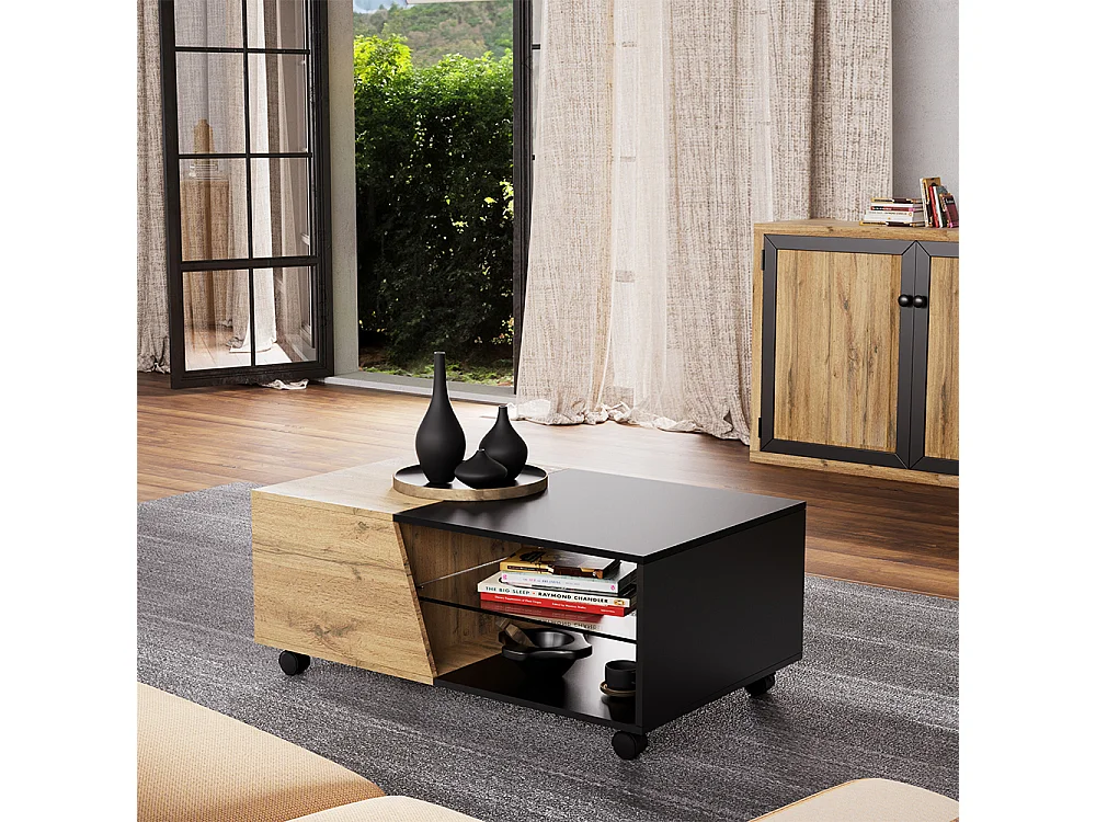 Table basse bois 100x60x40 yukon