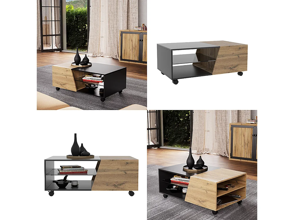 Table basse bois 100x60x40 yukon