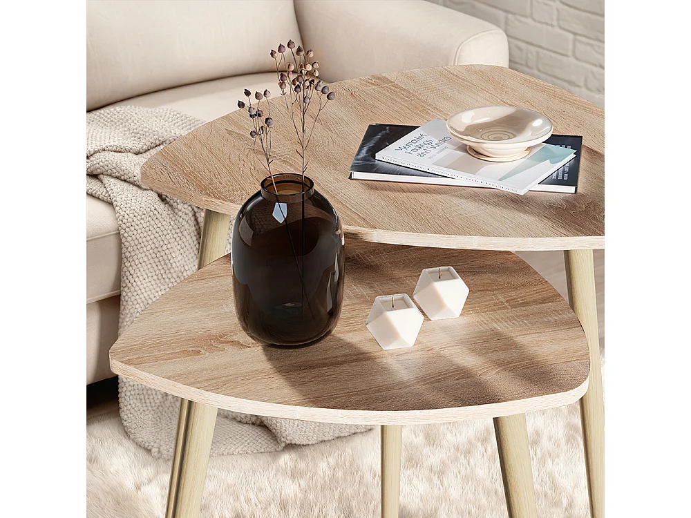 table basse sonoma 60x60x50 twino