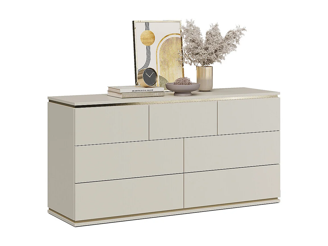 Commode avec tiroirs cachemire 139.8x42x70 linette