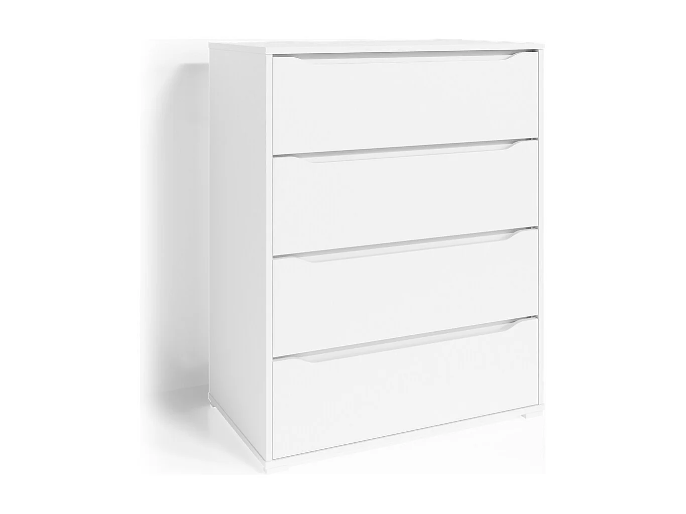 Cassettiera per camera da letto bianco 48x80x101.6 ruben