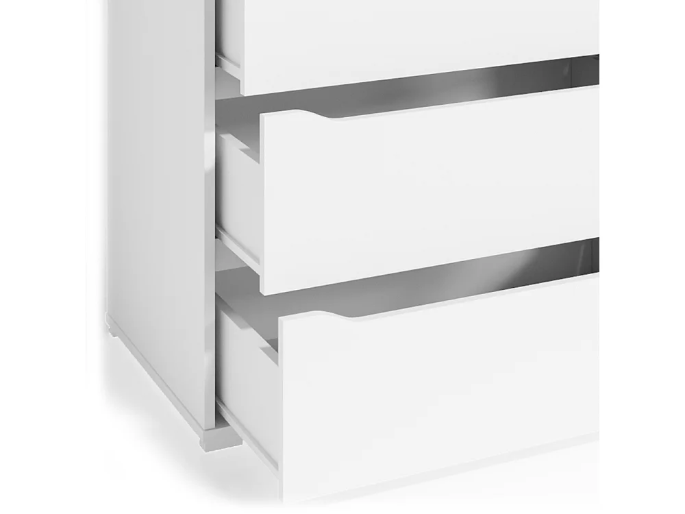 Cassettiera per camera da letto bianco 48x80x101.6 ruben