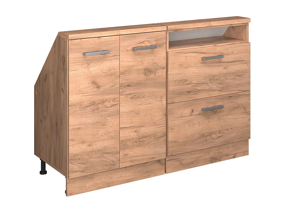 Dachschrägenschrank-Set goldkraft eiche 120x46x81.6 rion