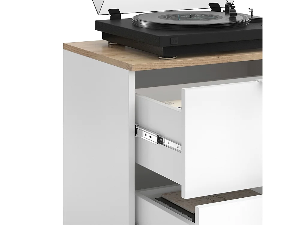 Cassettiera bianco/sonoma 60x40x50 wido