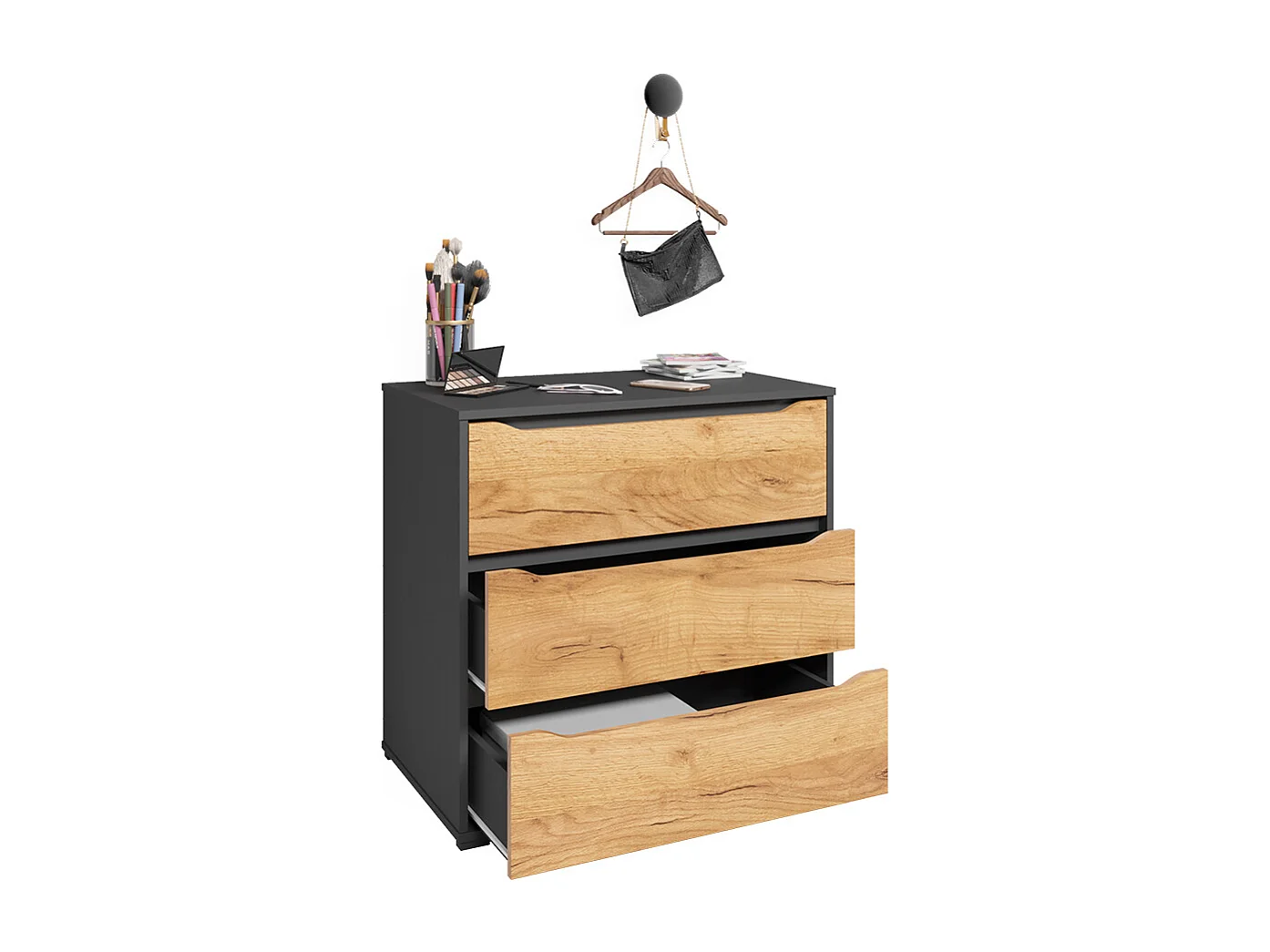 Buffet chêne de force doré 48x80x77.6 ruben