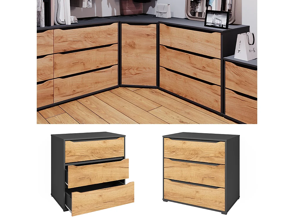 Sideboard gold power oak 48x80x77.6 ruben