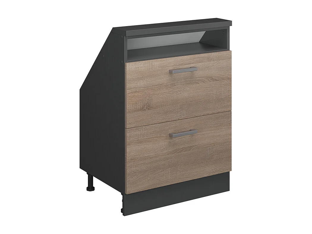 Snedtaksskåp sonoma/antracit 60x46x81.6 rion
