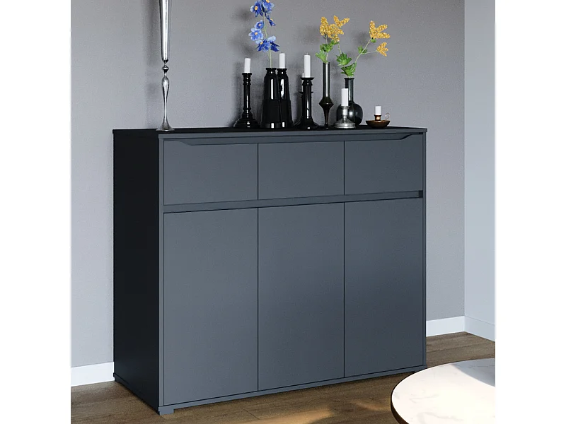 Kredens antracyt 48x120x101.6 ruben