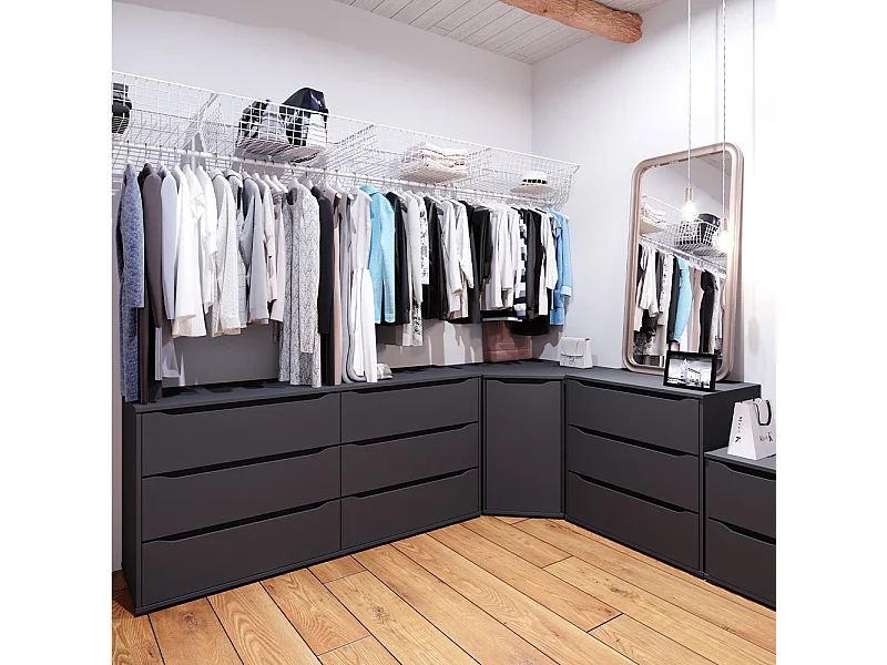 Kredens antracyt 48x160x77.6 ruben